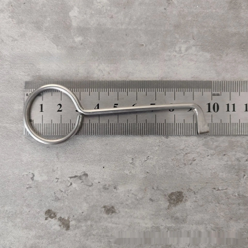 Two alloy wrench tools from portable household maintenance set