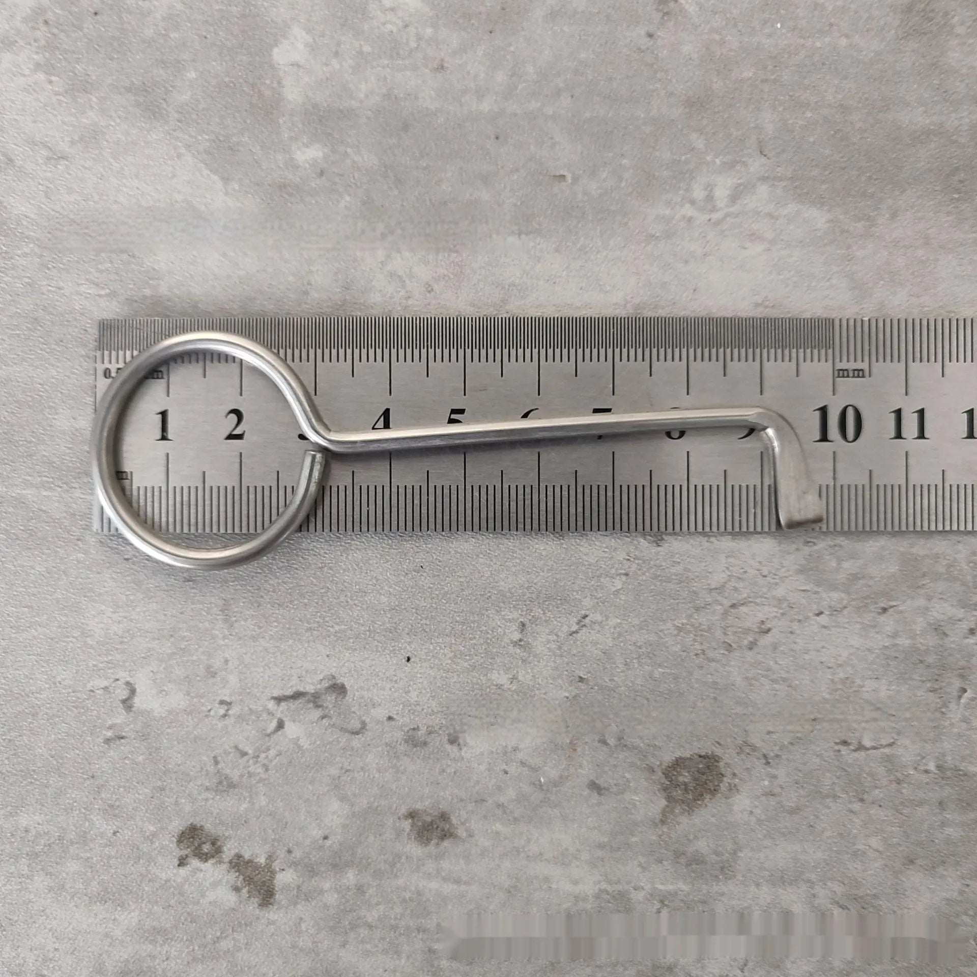 Two alloy wrench tools from portable household maintenance set