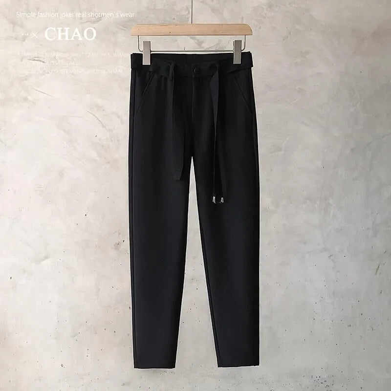 Boys slim straight wool trousers in tapered fit available in multiple colours and sizes
