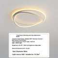 Round ultra-thin LED ceiling lamp 50cm diameter for bedroom in black finish