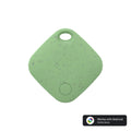 GPS pet tracker in eco-friendly yellow with portable clip and compact 36x7.8mm design