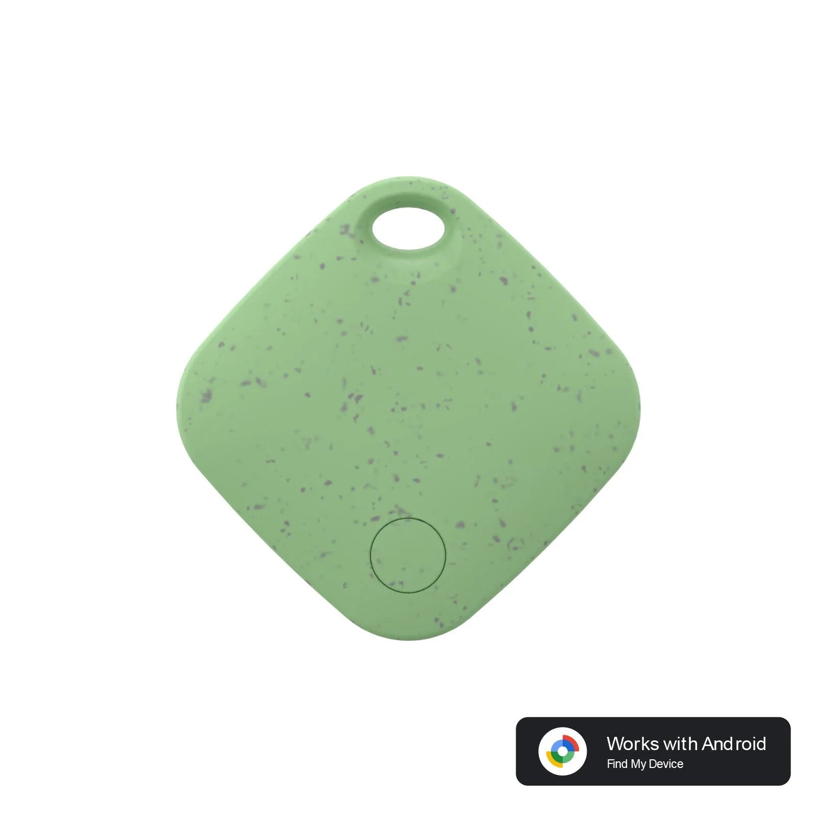 GPS pet tracker in eco-friendly yellow with portable clip and compact 36x7.8mm design
