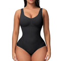 Nylon seamless corset bodysuit for waist support in green, black, beige, apricot or brown colours