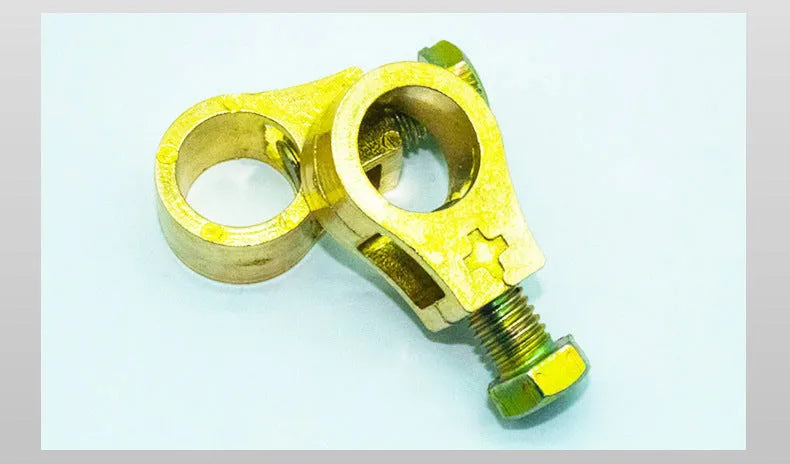 Pure copper car battery terminal clamp with secure connection design
