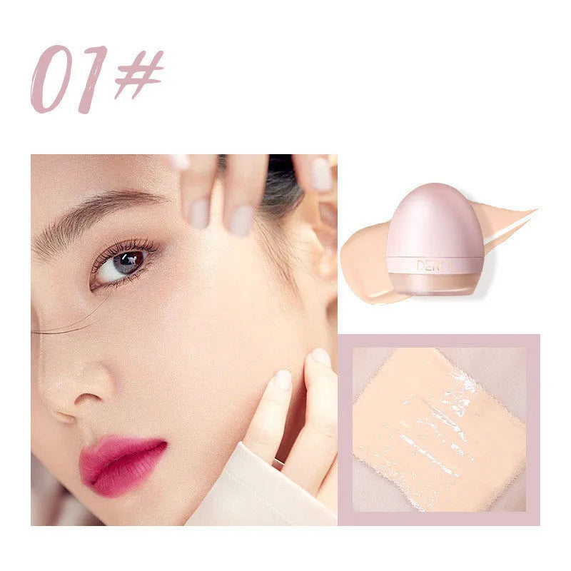 4-colour lightweight foundation concealer cream with makeup sponge in compact 55g packaging
