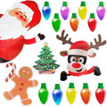 Christmas reflective magnetic paste light bulbs for car refrigerator garage decoration