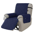 Waterproof quilted sofa cover for a Chivas massage chair in a dark coffee colour.