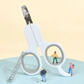 Professional pet nail clippers with curved safety tips and a grey non-slip rubber handle.