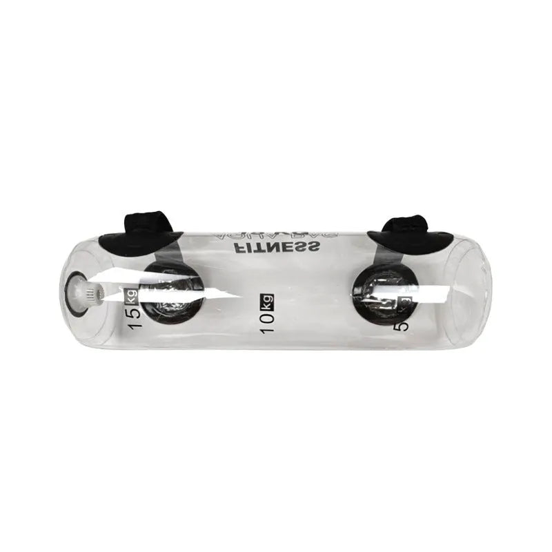 Transparent PVC water bag dumbbell filled with water for adjustable weight strength training