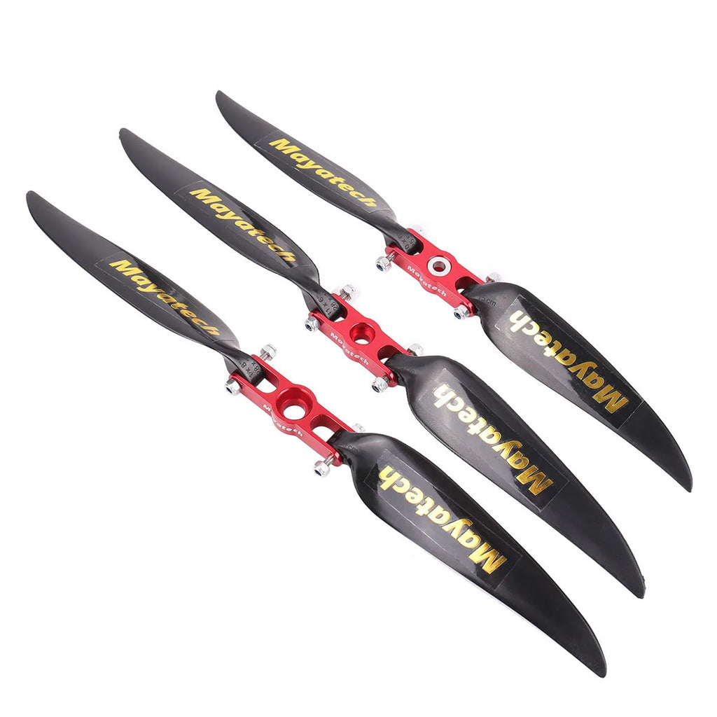 Black folding paddle with quick disassembly fittings showing 12x6.5cm measurement