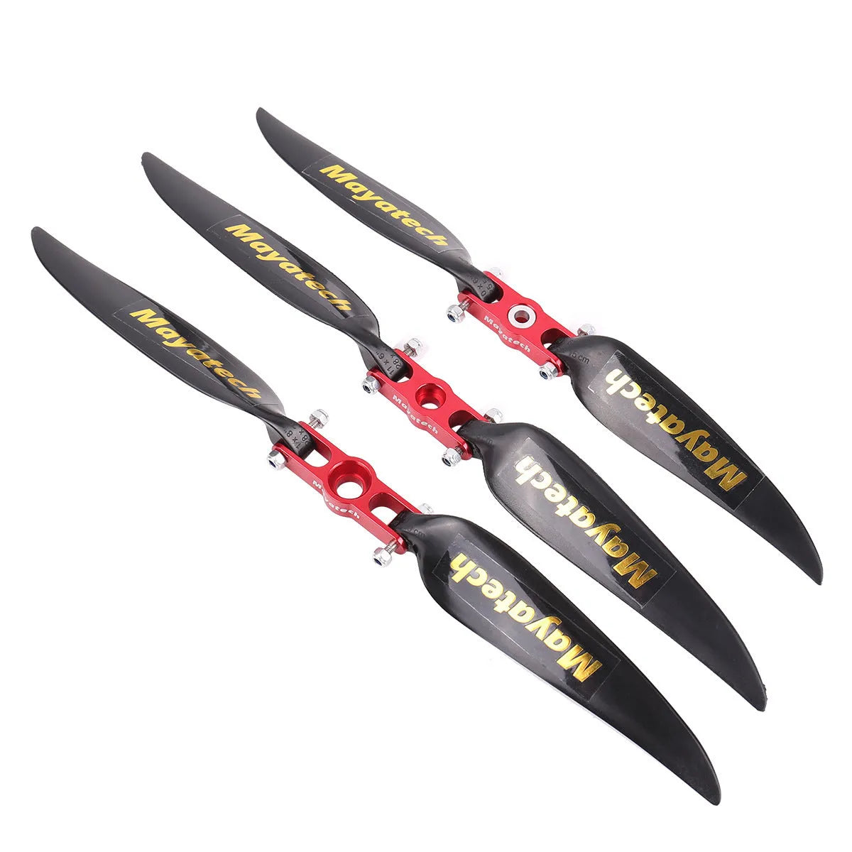 Black folding paddle with quick disassembly fittings showing 12x6.5cm measurement