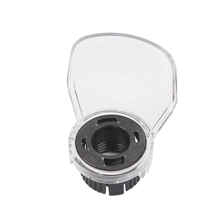 Transparent plastic safety cover for Delta grinding equipment with 17.5-19mm thread port