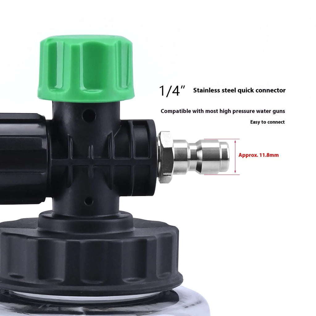 Small Green Hats economical high pressure car washing bubble watering can with ABS head and copper spray core