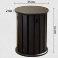 Round metal dining stool with stackable design in four colour options
