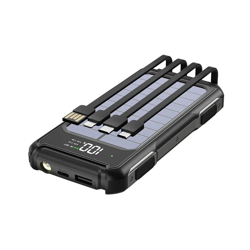 Military grade large capacity mobile power bank in black, green, or orange colour options