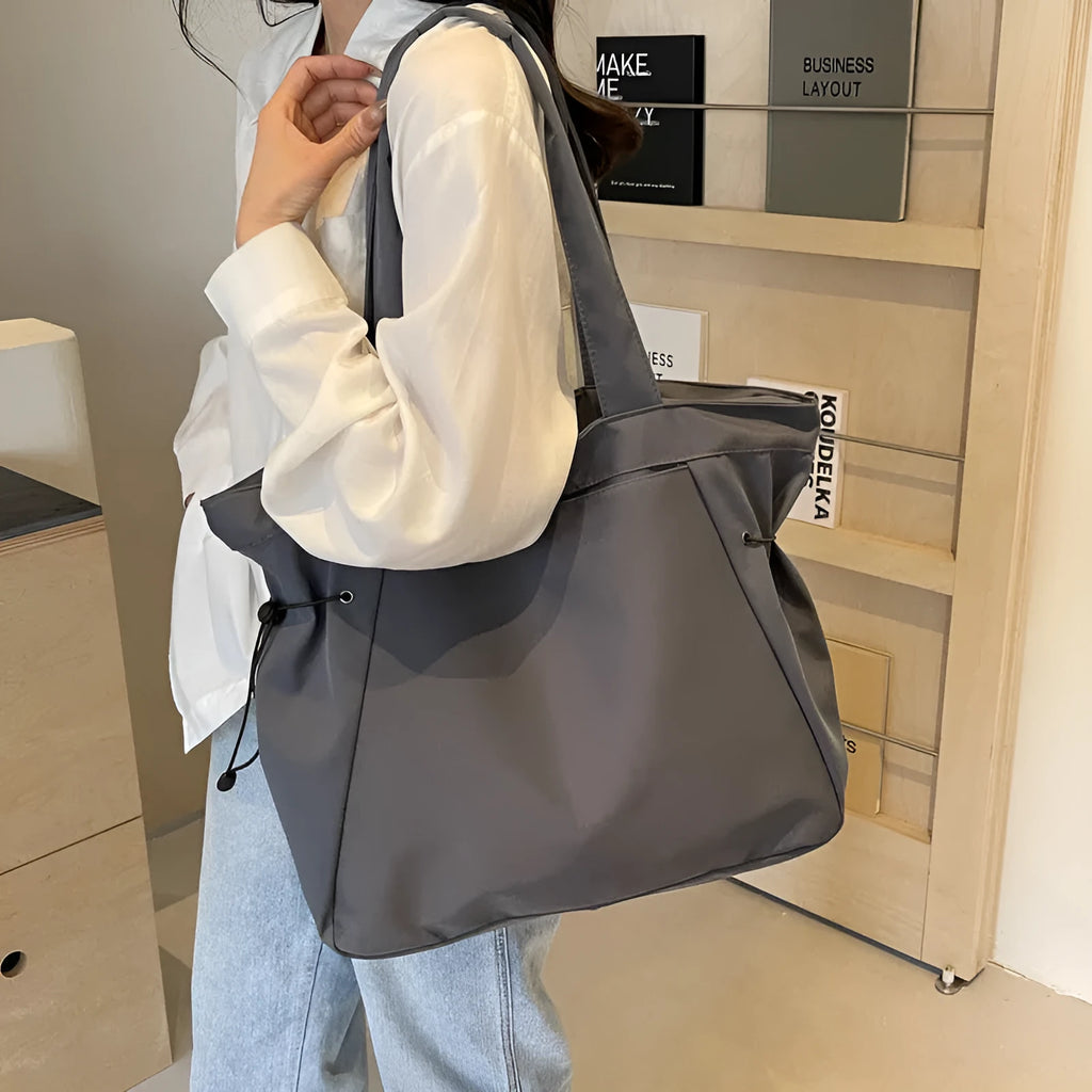 Soft Oxford cloth folding commuter shoulder bag in street trend style