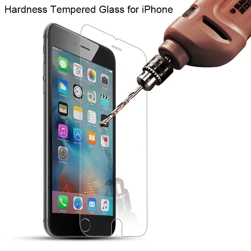 Tempered glass screen protector for iPhone models with anti-fingerprint properties