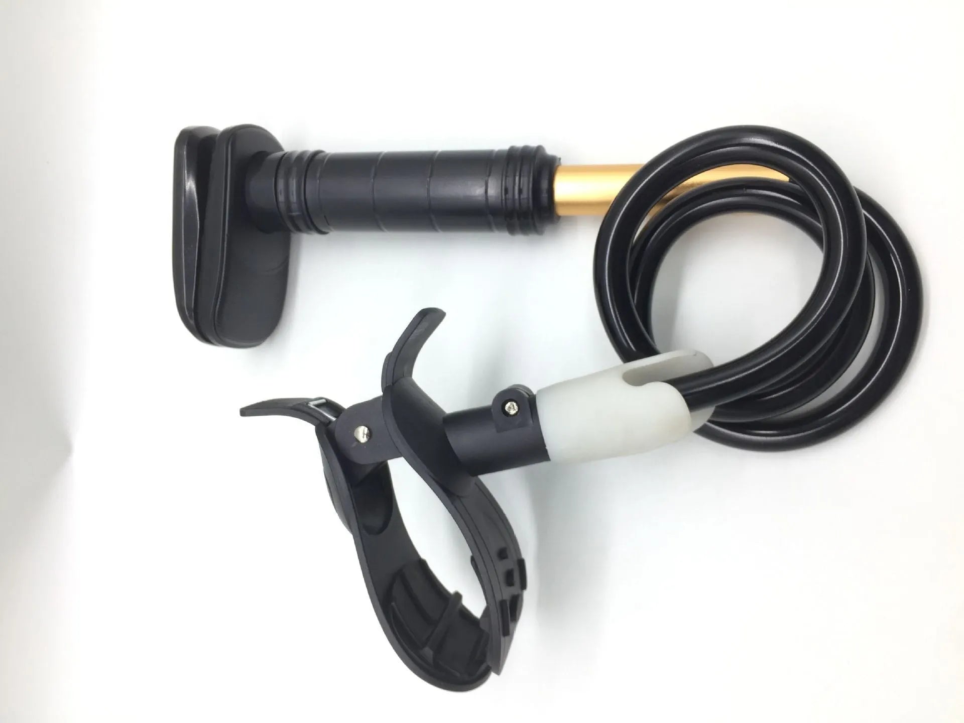 Black ventilator hose bracket made of aluminium alloy and ABS, 95cm length for bedside use