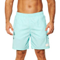 Men's quick-drying nylon sports casual shorts in solid colours with straight leg opening