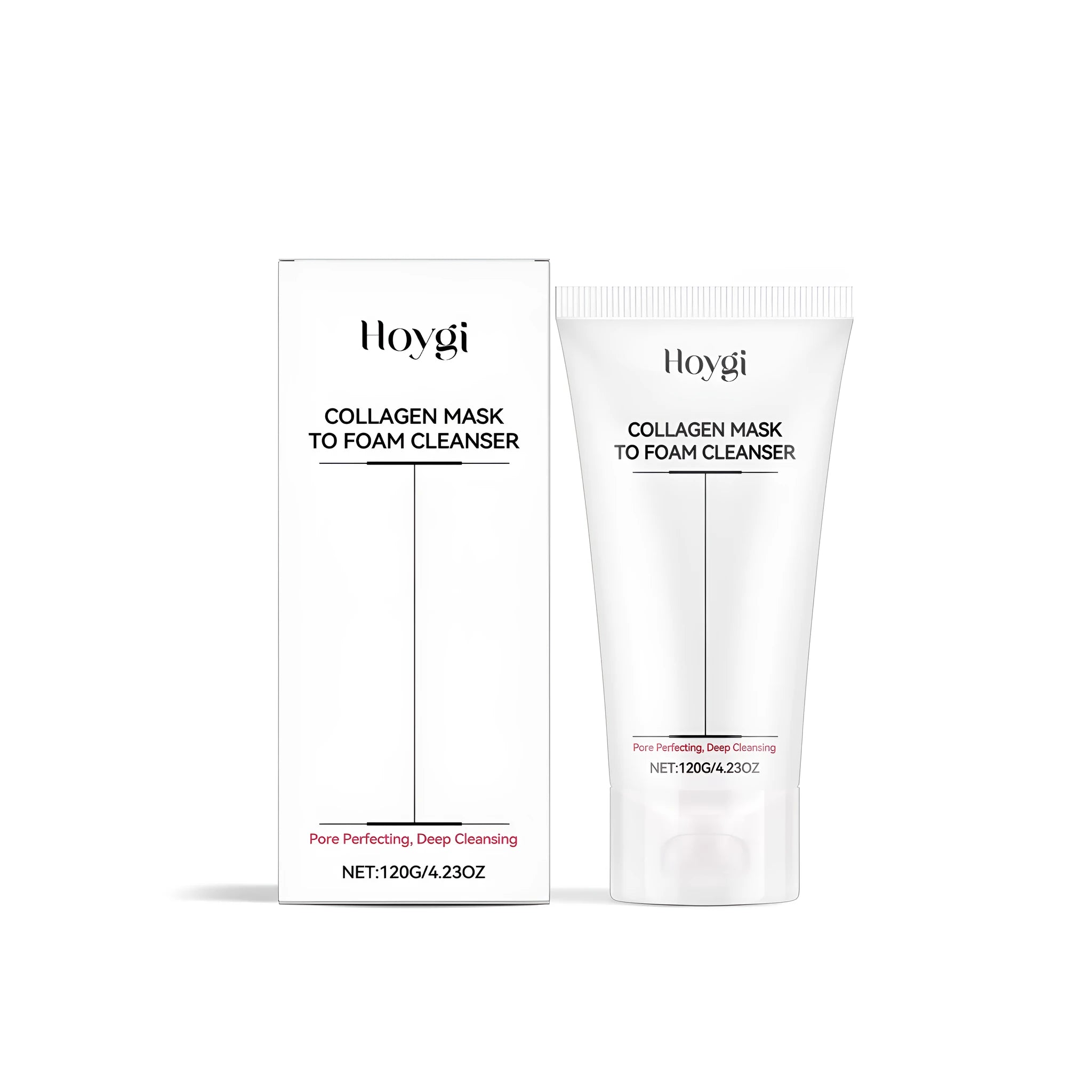 120g tube of collagen and hyaluronic acid moisturising cleansing milk facial wash