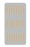 Box of no-glue eyelid stickers in L, M, and S sizes made from non-woven fabric