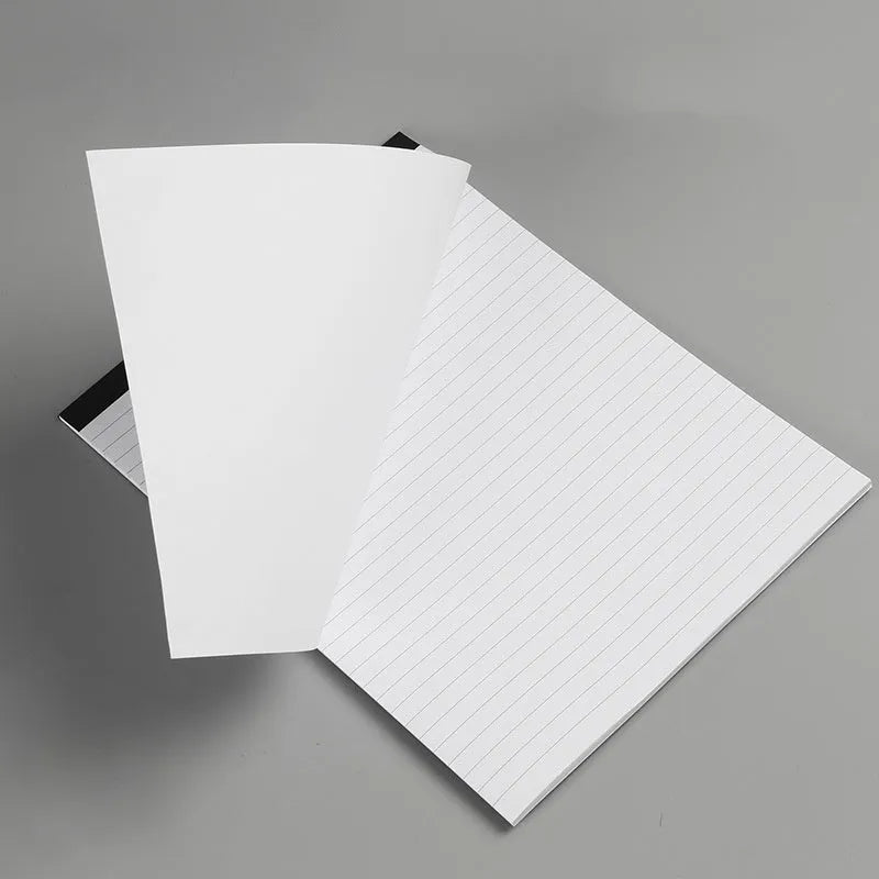A4 tearable grid notebook with ivory white pages and paper cover for meeting minutes