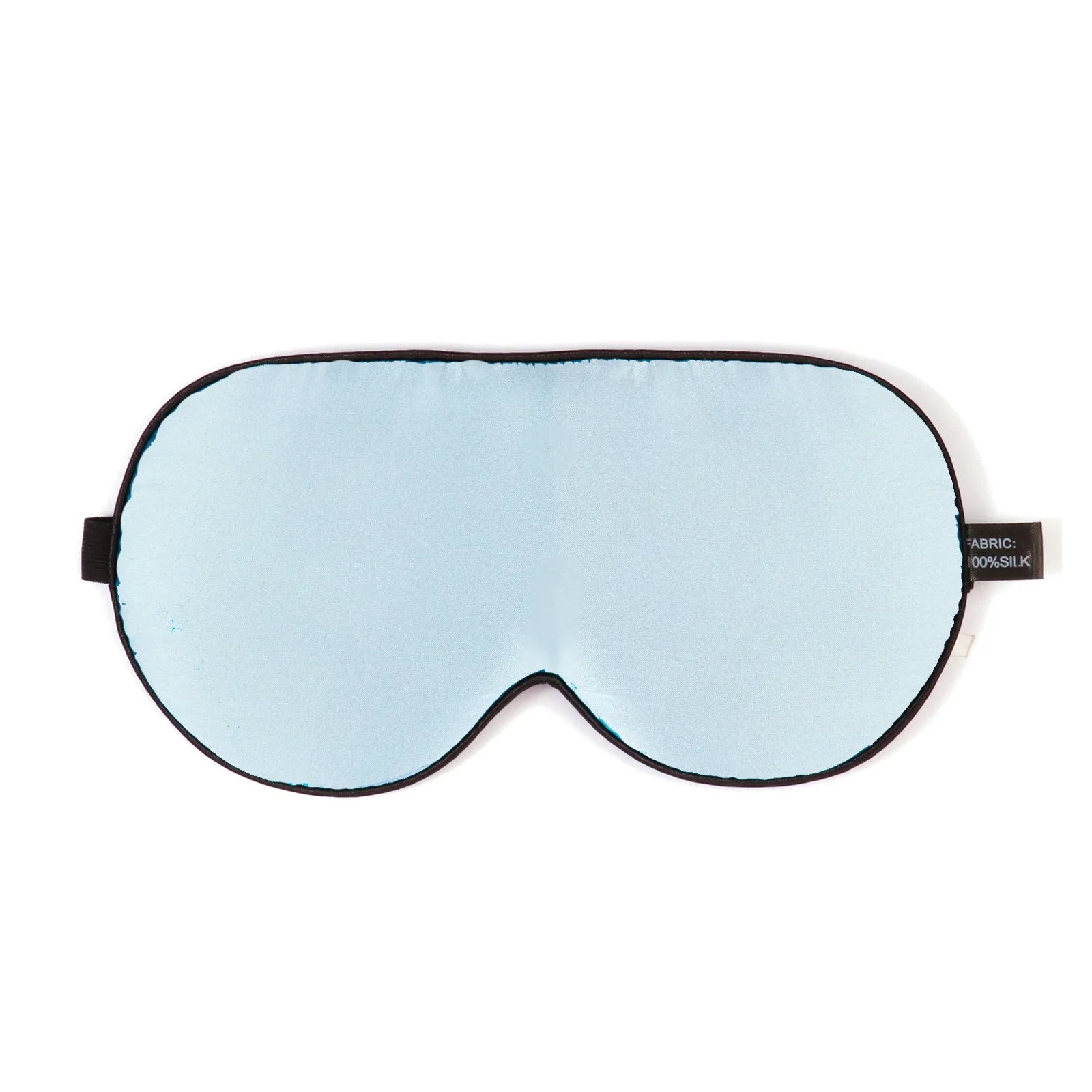 Double-sided Mulberry silk eye mask in a selection of colours including black, wine red, and ivory white.