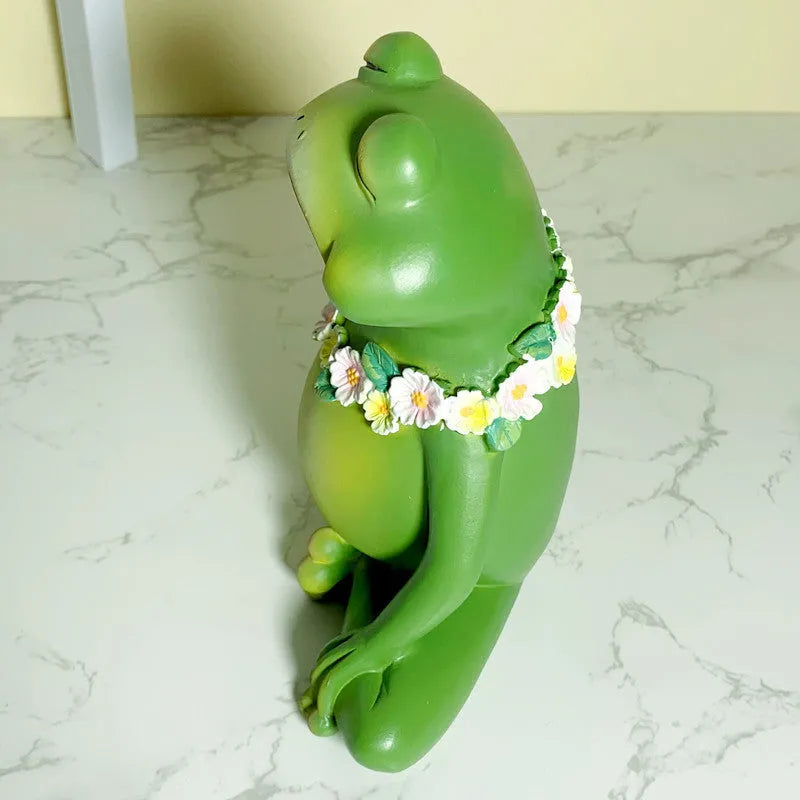 Magic Yoga Frog decoration ornament in RDW123 magic frog colour, European style design