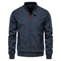 Men's casual thin jacket in army green, black or navy blue made from polyester fibre with continental sizing