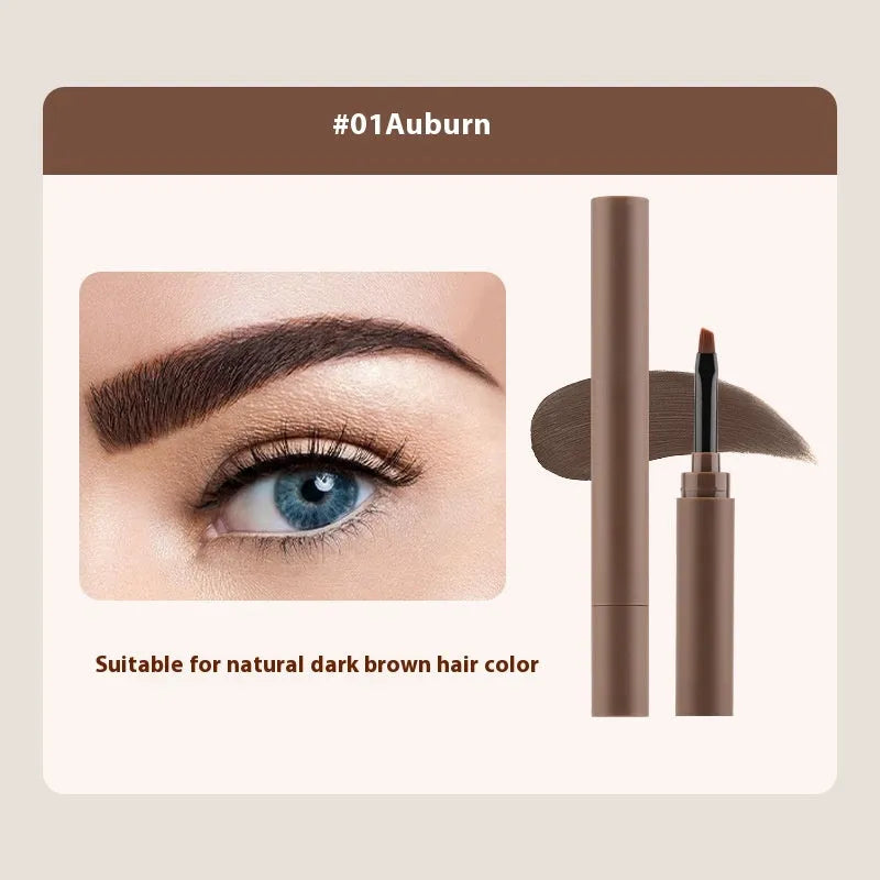 Double-headed eyebrow cream showing pencil and powder ends in one of five colour shades.