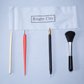 Scratch painting tools set showing healing pen, scrapers, brushes and spray paint for card artwork