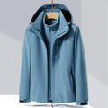 Men's three-in-one removable waterproof mountaineering suit in multiple colours for outdoor sports