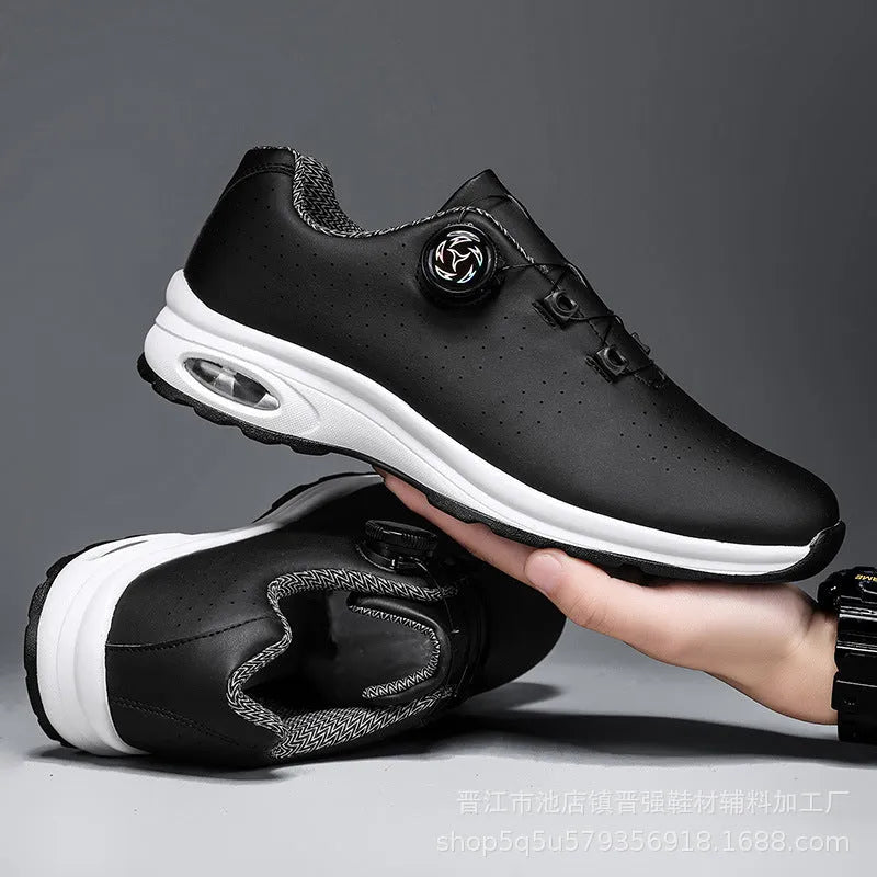 Low-top tennis shoes with mesh upper, composite sole, cross shoulder straps in black or white