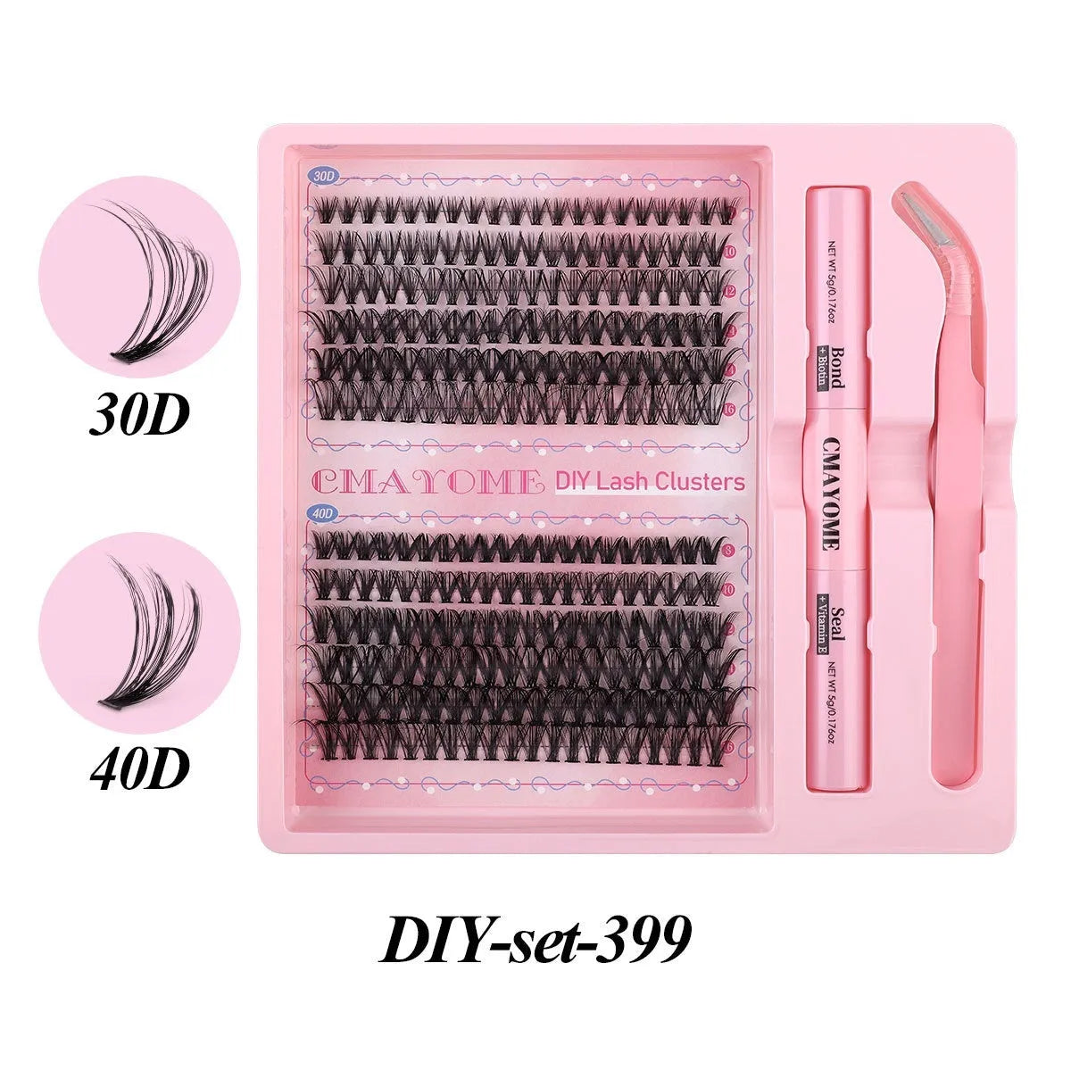 DIY single cluster false eyelashes individual artificial fibre lashes for custom volume