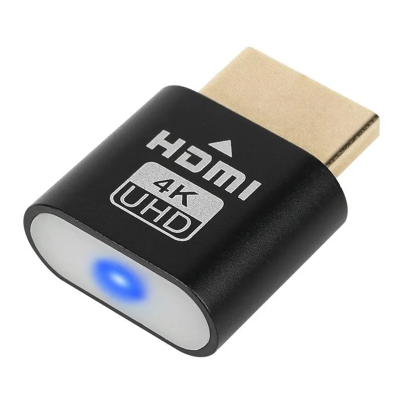 HDMI graphics card dummy plug with virtual display function in multiple metal interface colours
