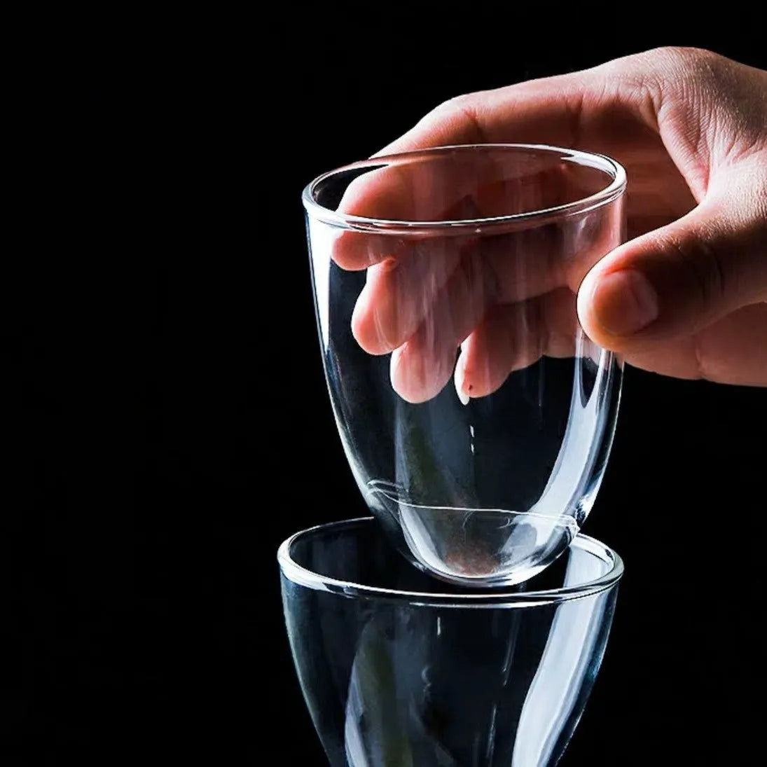 Transparent glass kettle and cup set in Nordic simple style for cold drinks