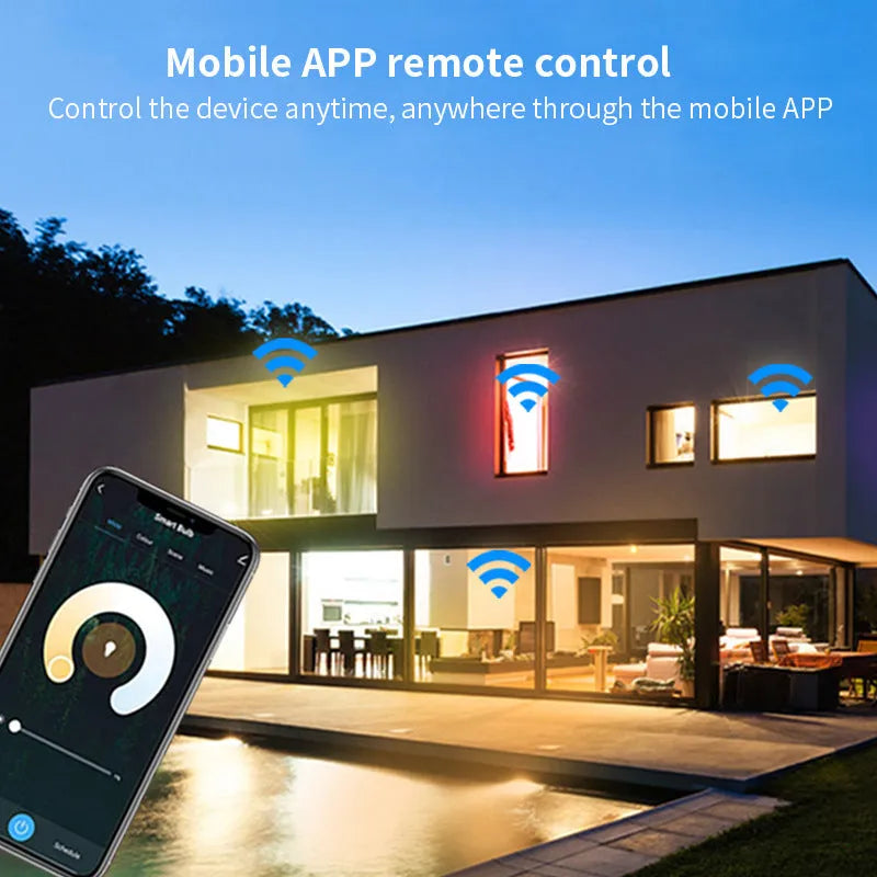 Smart WiFi GU10 LED spotlight bulb with RGBCCT colour and voice control