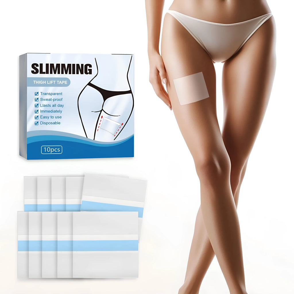 Box of 10 body shaping sticker patches measuring 12cm by 12cm for navel application