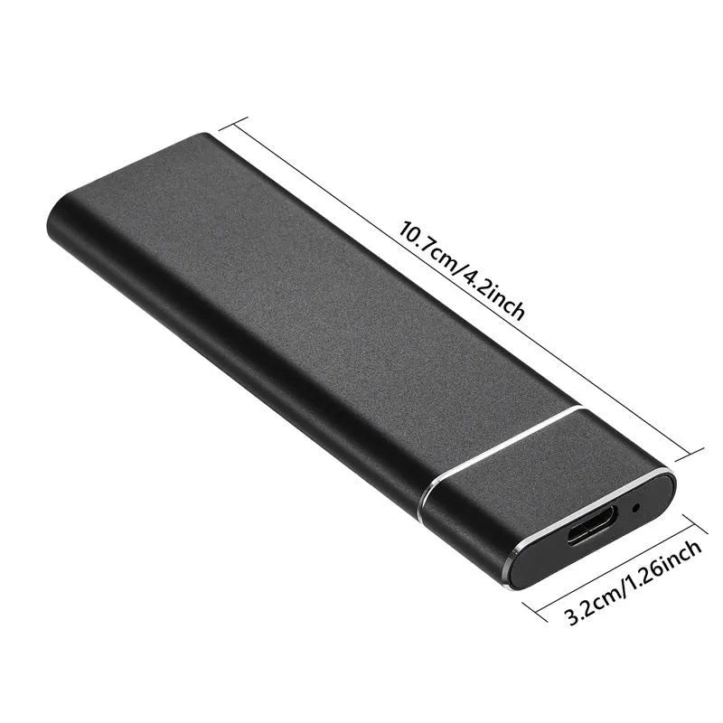 Ultra-thin 6TB mobile hard disk with metal shell in five colour options alongside included data cable