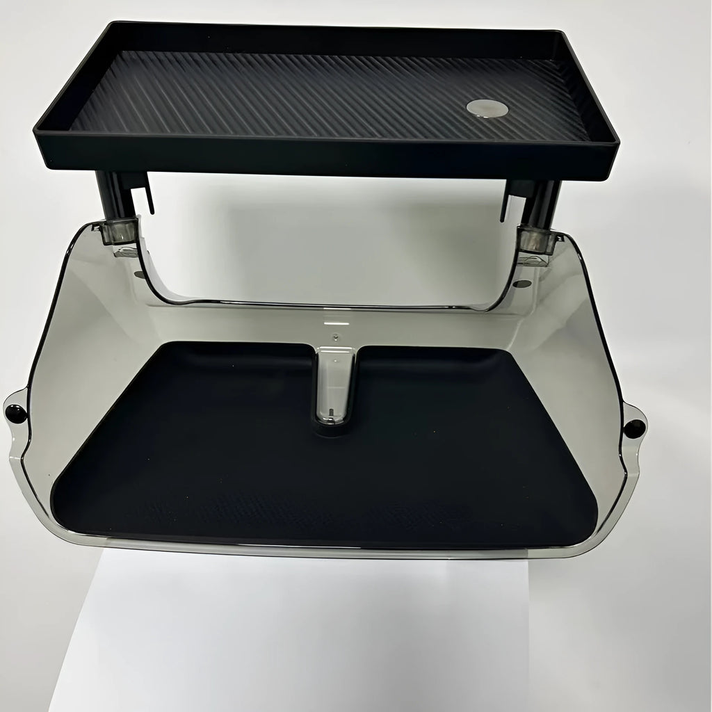 Black ABS plastic storage box for Tesla Model 3 and Y centre console.
