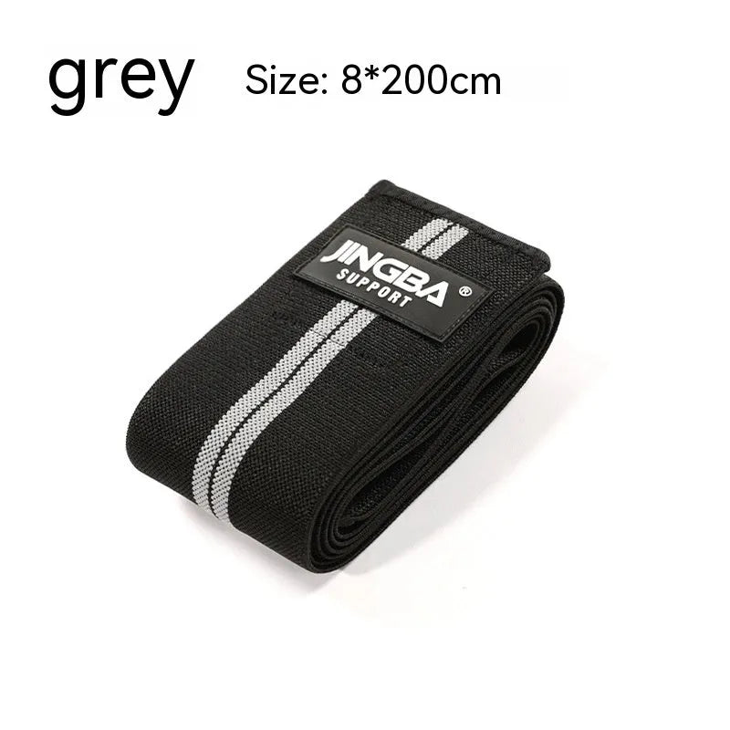 Adult free size adjustable knee pads for weightlifting and cycling in blue, yellow, red, and grey colours