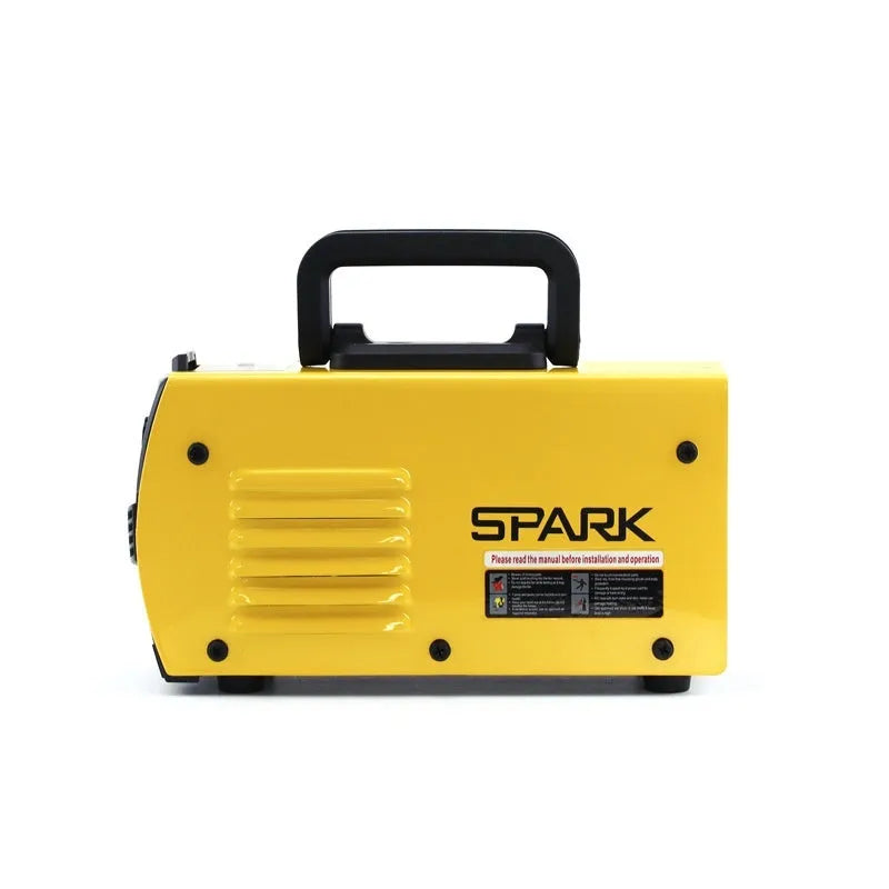 MMA-200MIN 220V DC inverter welding machine with welding tongs, grounding clamps, face shield and brush hanger accessories