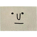Square PVC floor mat with Mr. Big Nose cartoon face and geometric pattern design in multiple size options.