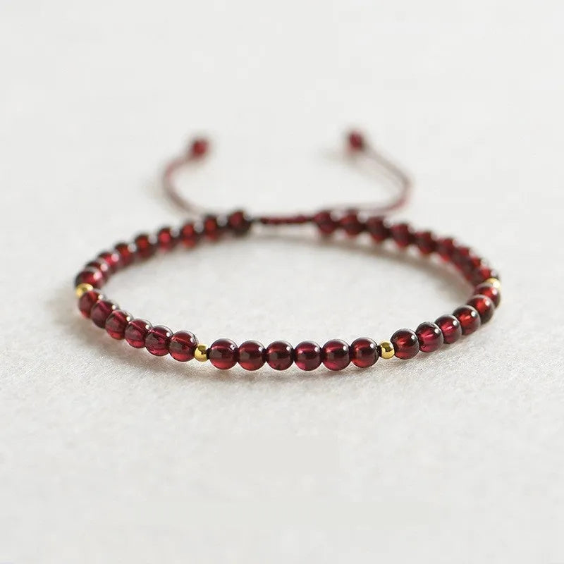 Women's natural freshwater pearl and crystal geometric bracelet on elastic rope band