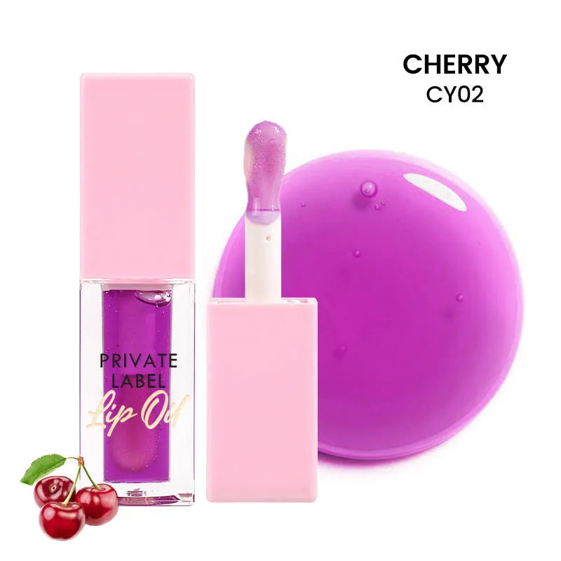 Women's transparent lip gloss set showing six shimmer colour variants in 6ML bottles