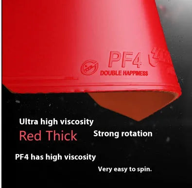 Fast Attack Sticky Classic-50 table tennis racket in red or black with anti-rubber.