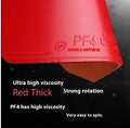 Fast Attack Sticky Classic-50 table tennis racket in red or black with anti-rubber.