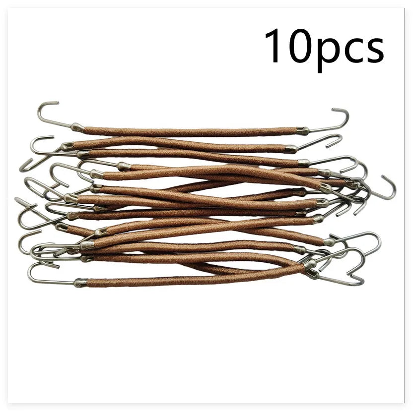 Double hook wig hair tools in black, dark brown and light brown colours