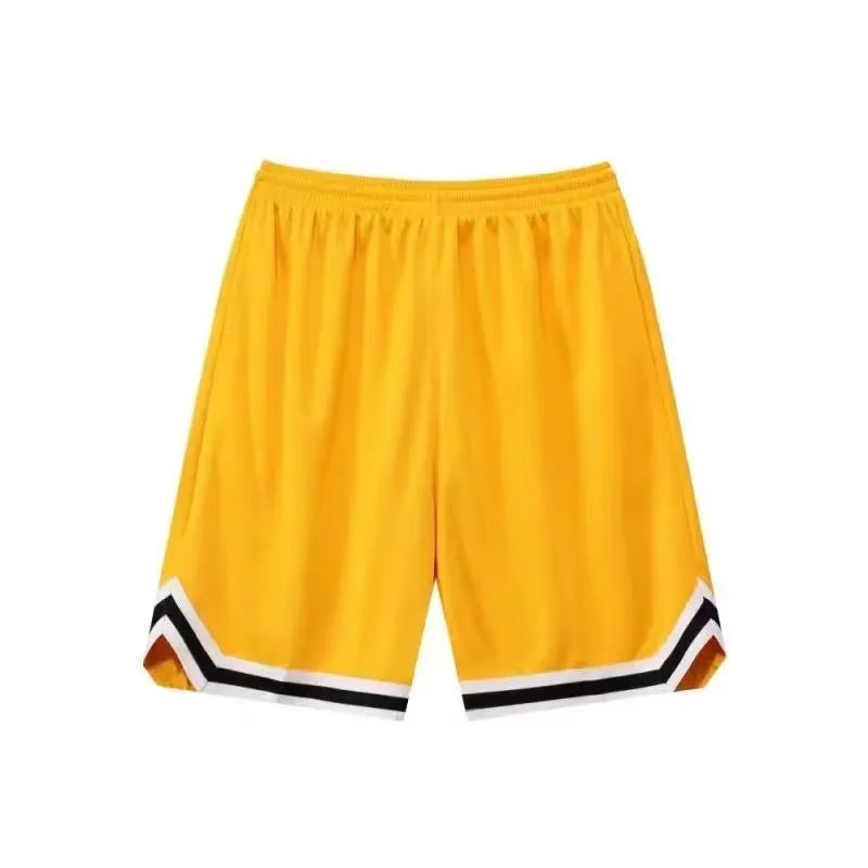 Men's loose sports summer shorts in medium elastic polyester fabric