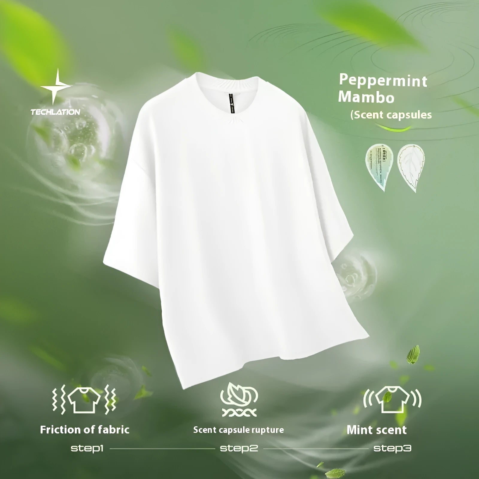 Men's sand grey loose fit short sleeve cotton polyester t-shirt on a hanger.
